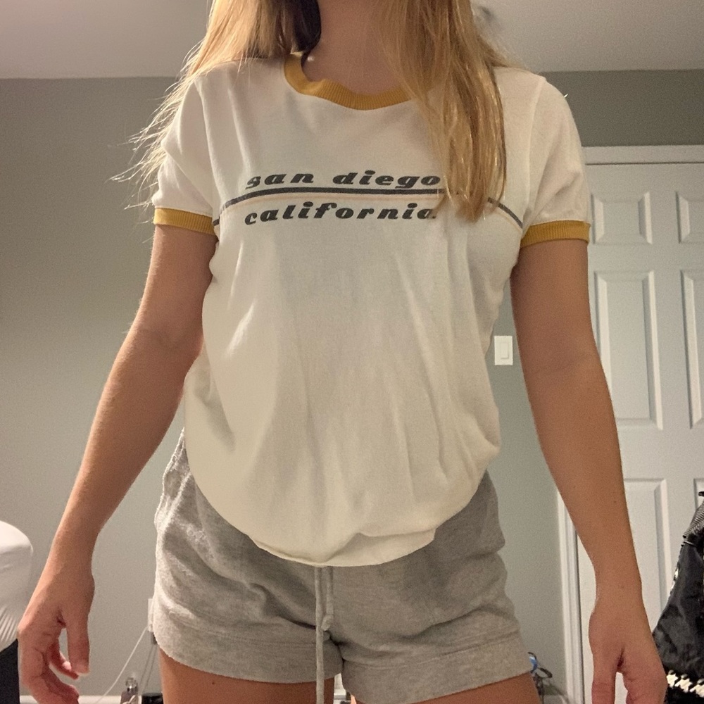 American Eagle San Diego California Ringer Tee
